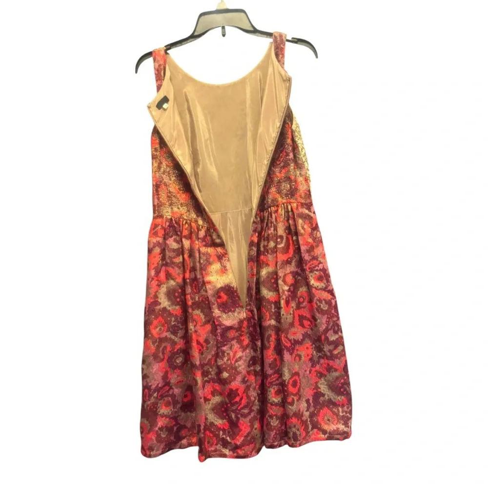 Anthropologie Wren Gold and Red Sleeveless Dress Size Medium (M) - Picture 9 of 11